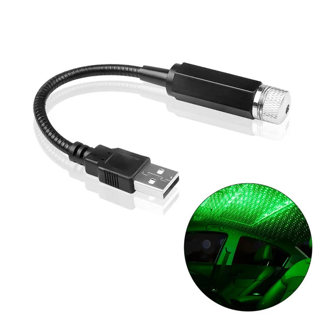 Mini LED Galaxy Roof Projector (USB Car Night Light)