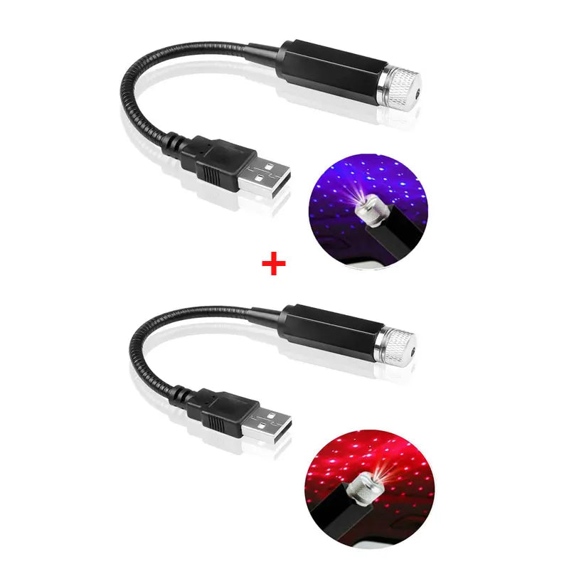 Mini LED Galaxy Roof Projector (USB Car Night Light)